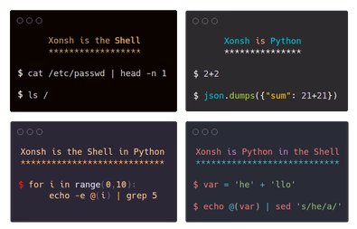 xonsh Python-shell hybrid