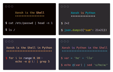 xonsh Python-shell hybrid